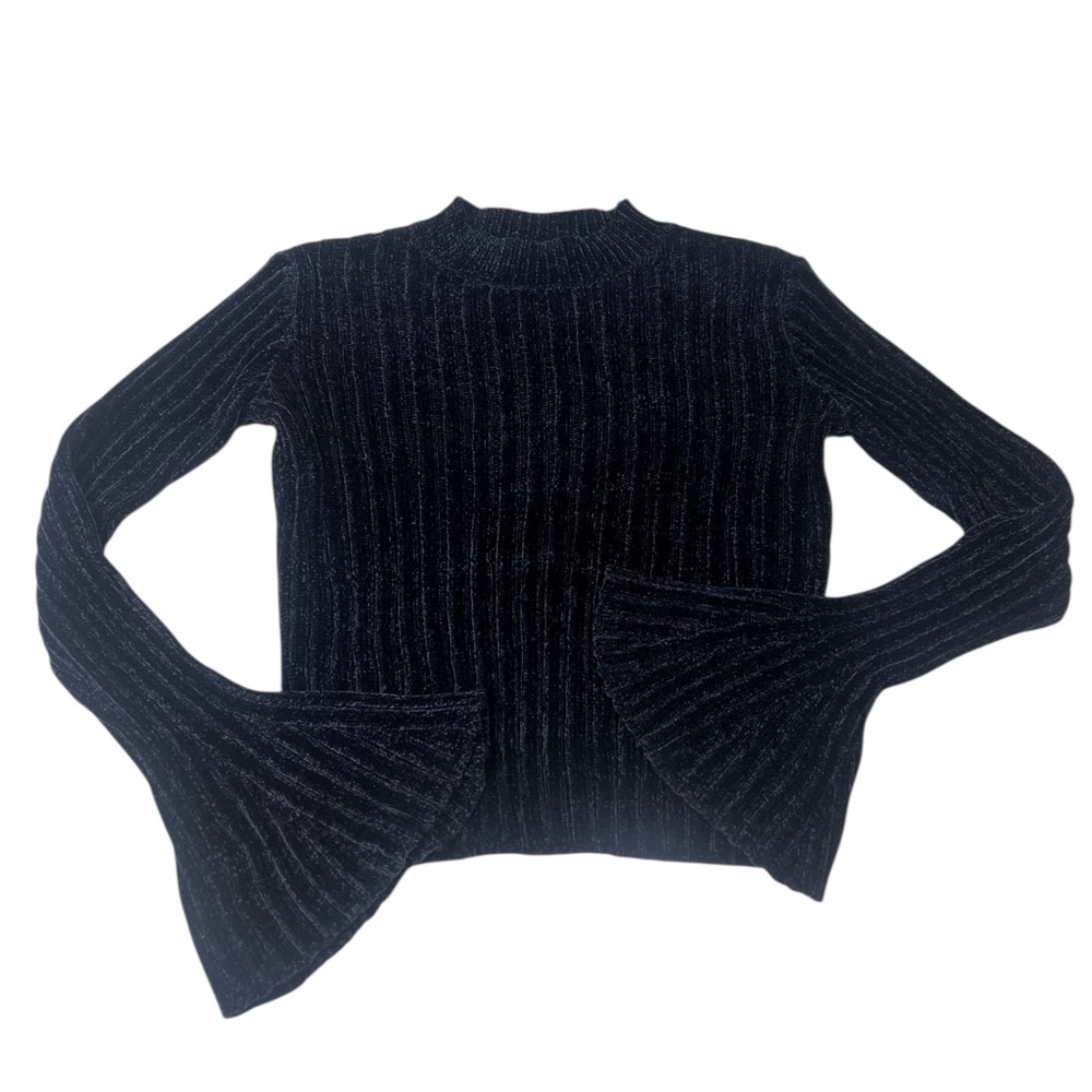 Lost + Wander Navy Chenille Sweater